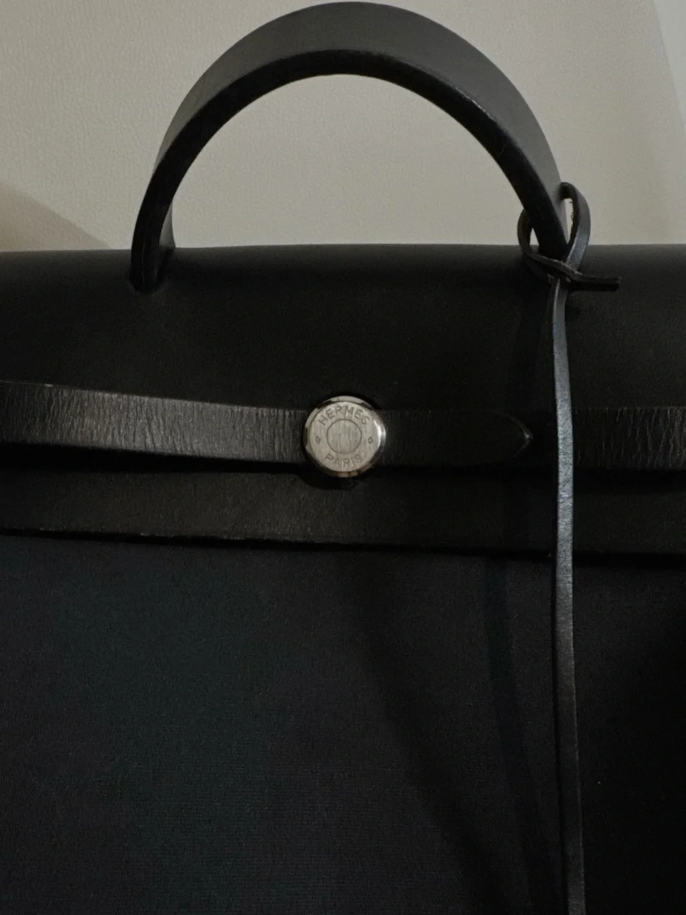 Hermès Black Herbag 2-in-1